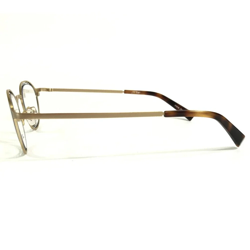 JF Rey Eyeglasses Frames JF2704 5505 Gold Gunmetal Matte Round 46-21-146